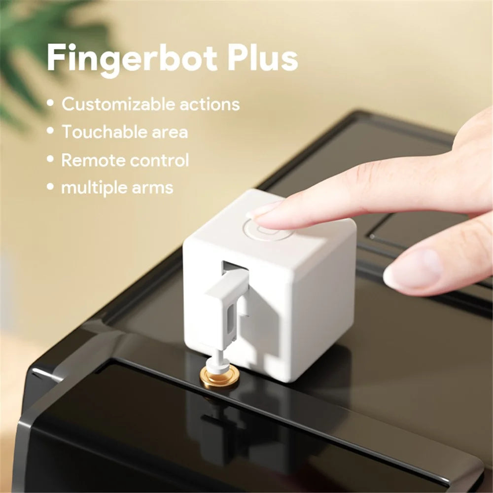 ADFBZ301 Tuya Zigbee Fingerbot Plus Voice Control Timer Pusher Arm Smart Touch Switch Button - White - 2