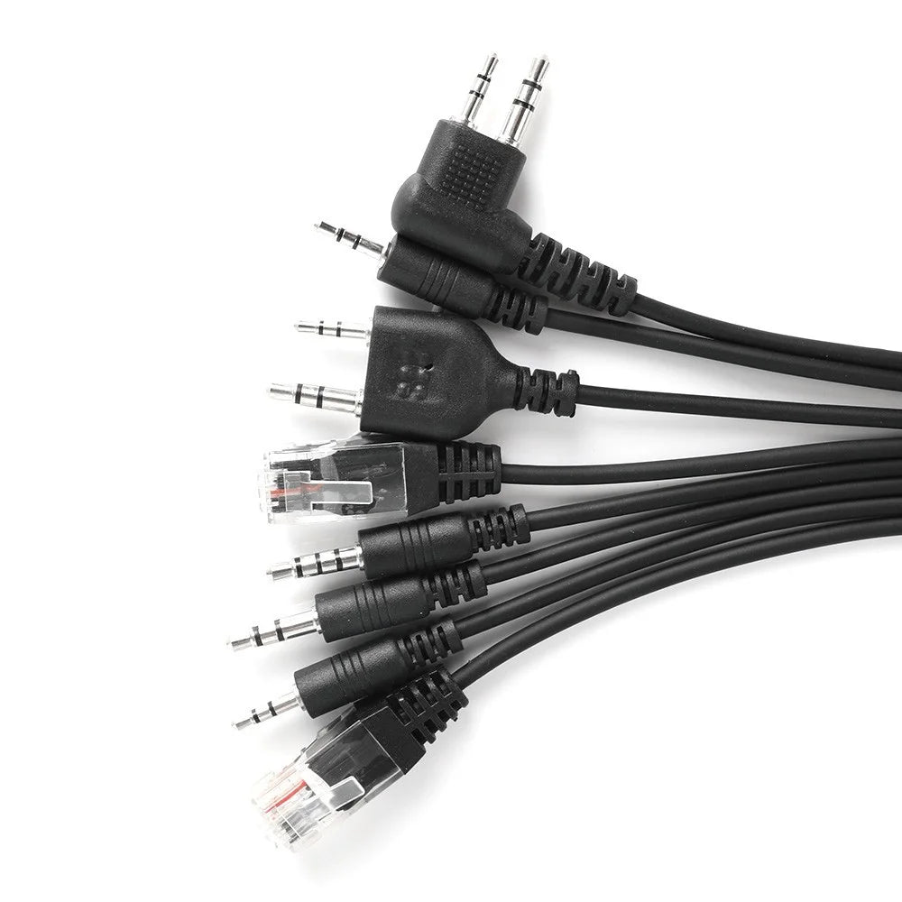 JIYKR Walkie Talkie 8 in 1 USB Programming Cable for Kenwood / Baofeng / Motorola / Yaesu / Icom Radio DIY Accessories - 3