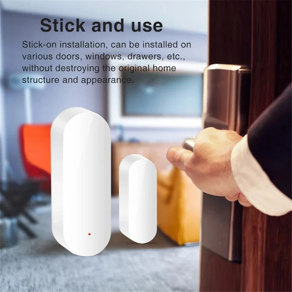 Tuya Smart Zigbee Door Magnetic Sensor Home Security Anti-Theft Alarm Window Door Open Detector - 4