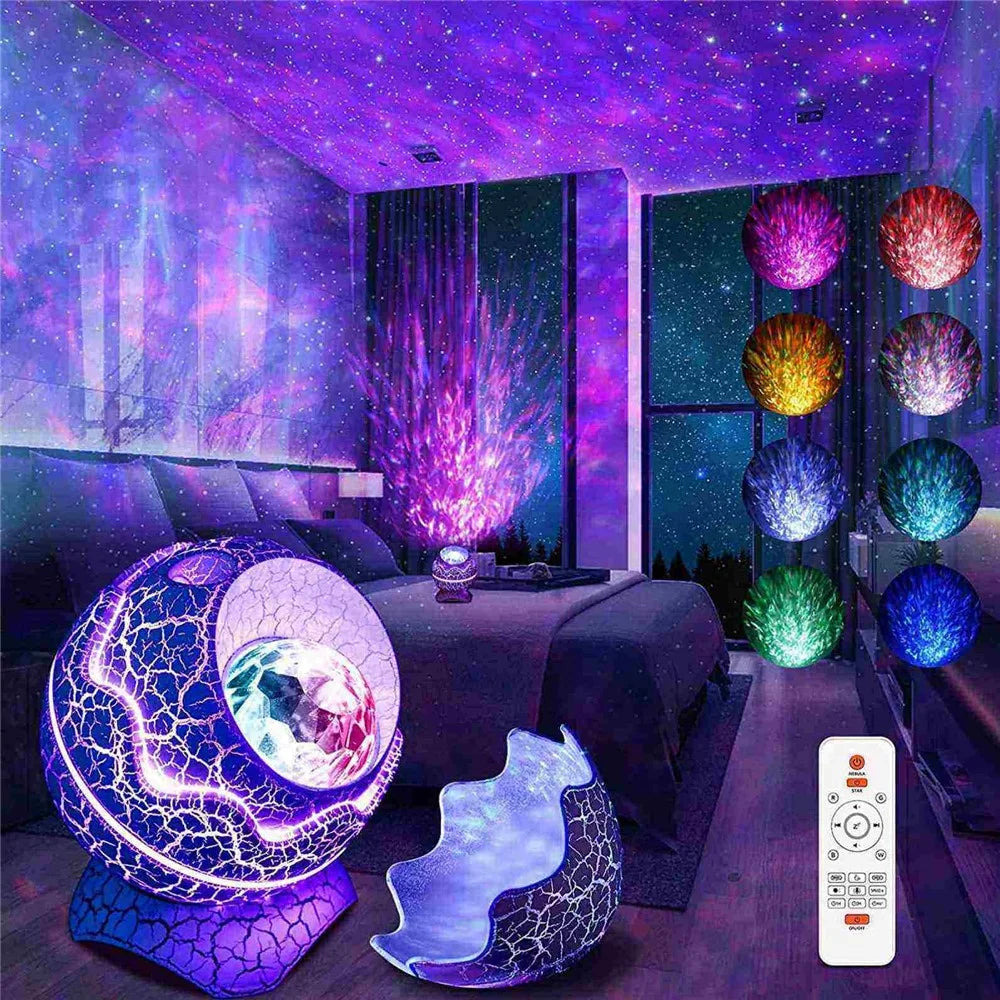 k2310 Dinosaur Egg Galaxy Star Projector Starry Night Light Bluetooth-compatible Speaker Music Player with Microphone - 7