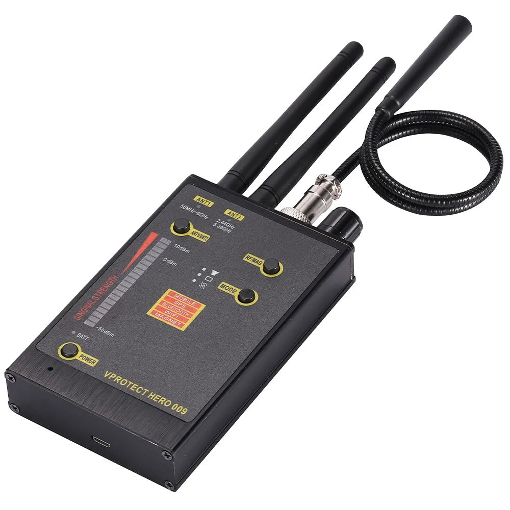 Hero 009 Digital Wireless RF Signal Detector GPS Tracker with Antennas - 1