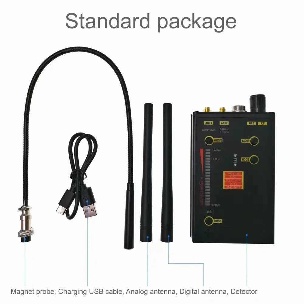 Hero 009 Digital Wireless RF Signal Detector GPS Tracker with Antennas - 6