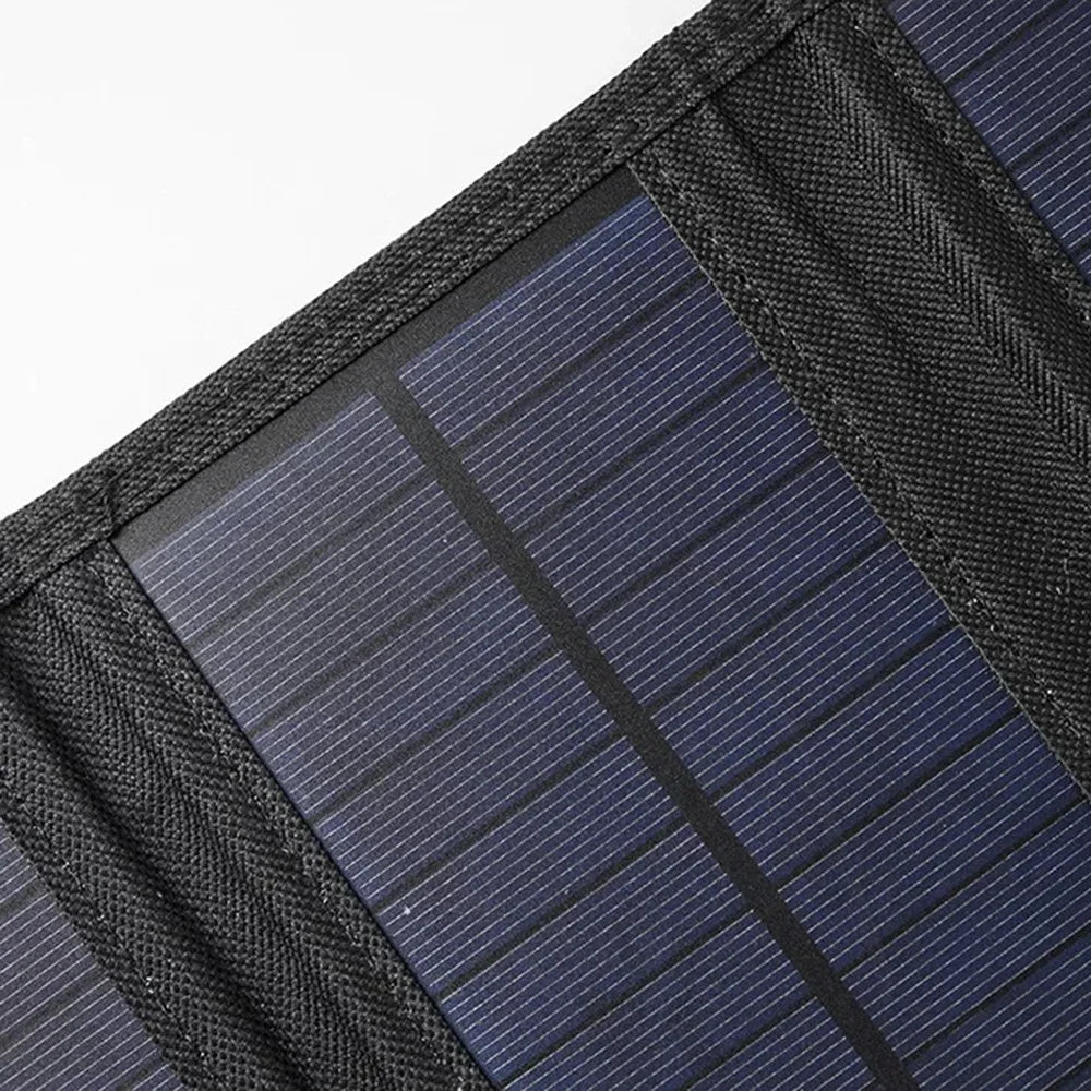 SPB4Z Foldable 4 Solar Panel Charger 8W 5V Portable Solar Charger for Outdoor Hiking Camping - Black - 6