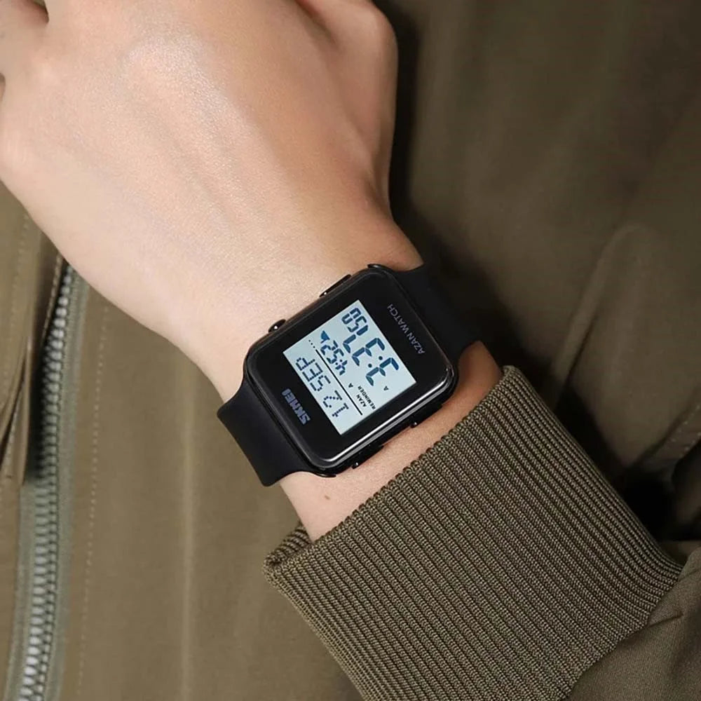 SKMEI 2211 Square Digital Watch Date Time Display Waterproof Sports Electronic Watch - Rose Gold - 4