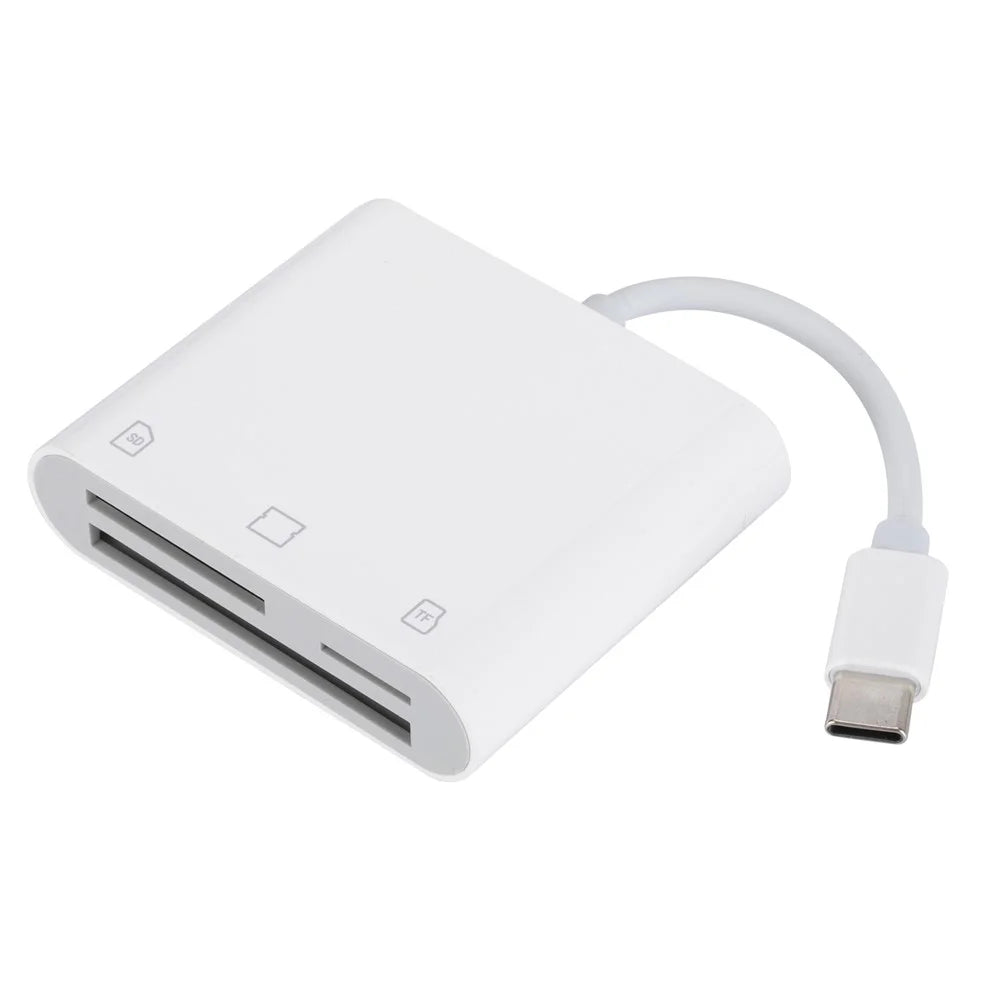 Type-C Plug 3-in-1 SD / TF / CF Memory Card Reader Data Transfer Adapter - 5