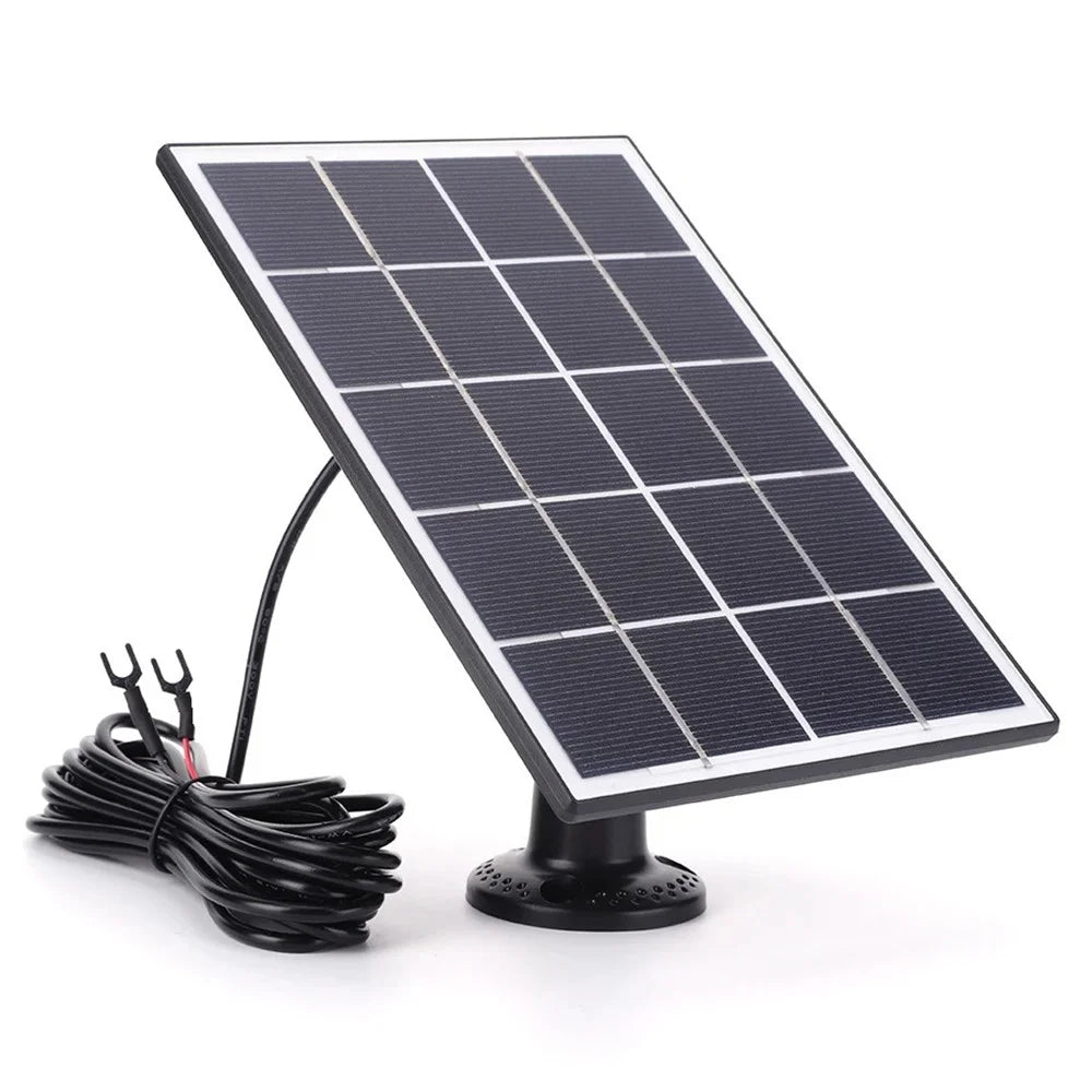 3W Solar Panel for Ring Video Doorbell 4 / 3 / 3 Plus / 2 Surveillance Smart Doorbell Charger - Black - 1