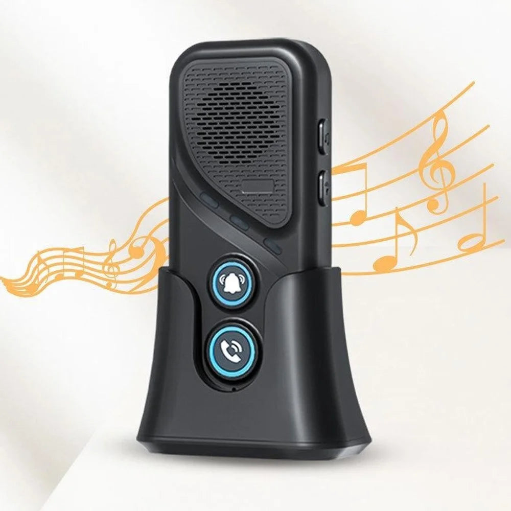 M06-1T1 23 Ringtones 5 Volumes Adjustable Wireless Two Way Intercom Doorbell with 1 Transmitter + 1 Receiver - Black - 6
