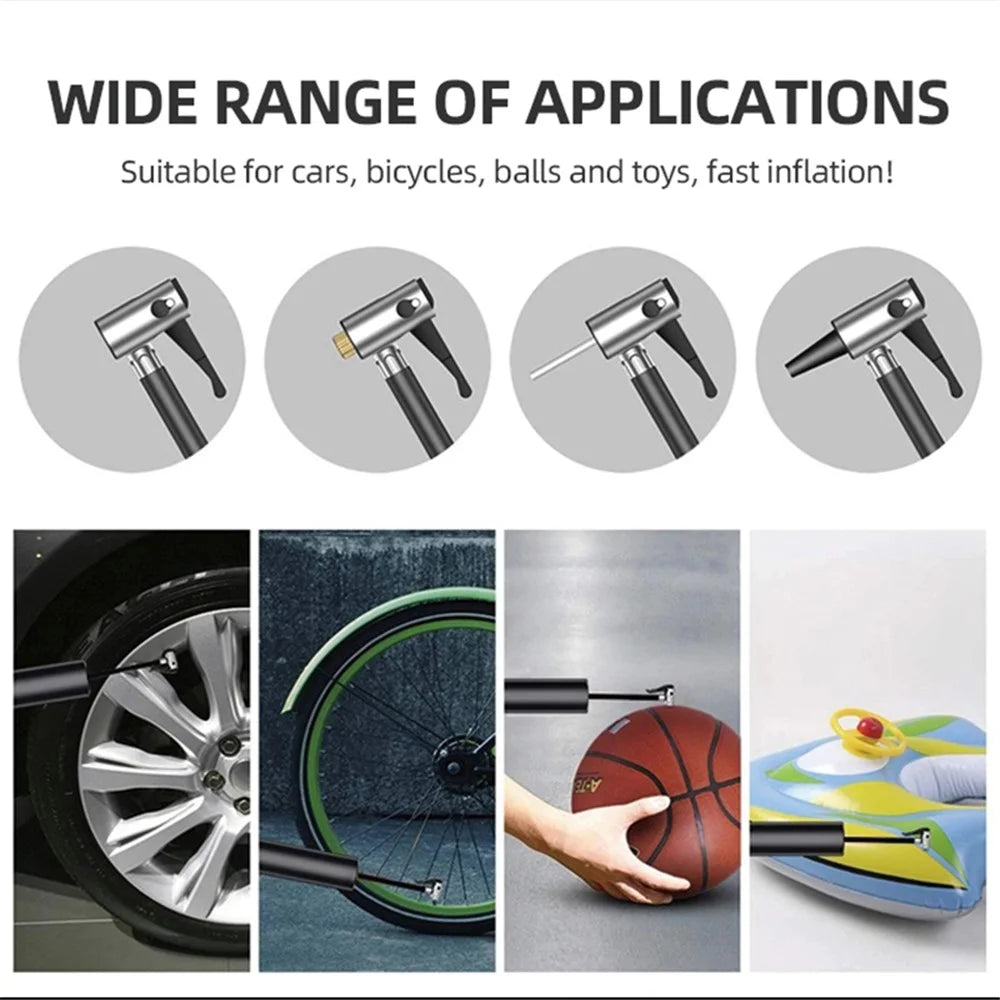 12V 150PSI Rechargeable Air Pump Tire Inflator Wireless Compressor Digital Car Tyre Pump for Car Bicycle Tire - 5