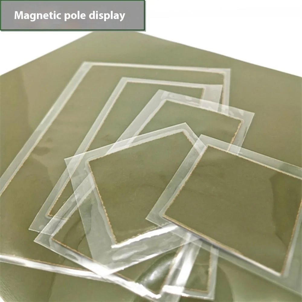 Magnetic Field Viewer Viewing Film 30mm x 30mm Card Magnet Detector Pattern Display - 5