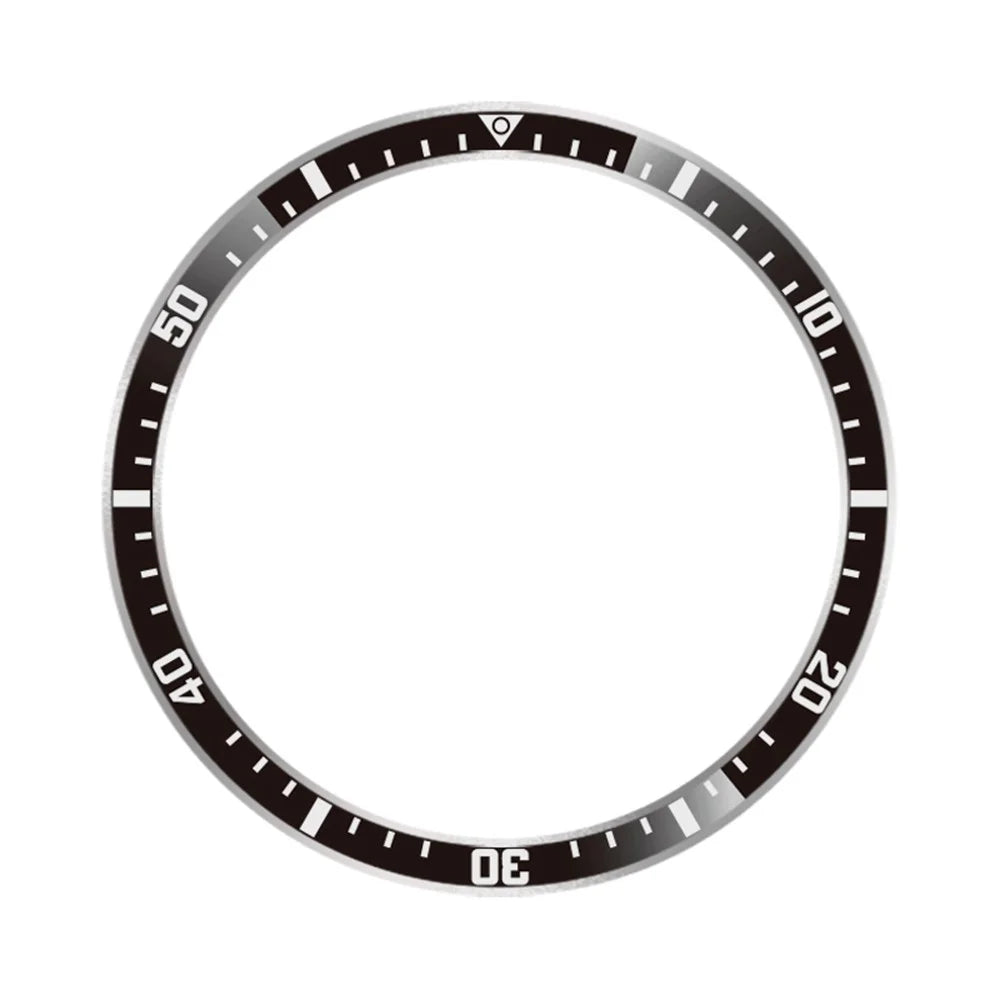 For Xiaomi Watch S4 / S3 Bezel Ring Anti Scratch Aluminum Alloy Adhesive Cover - Black / White Characters - 1