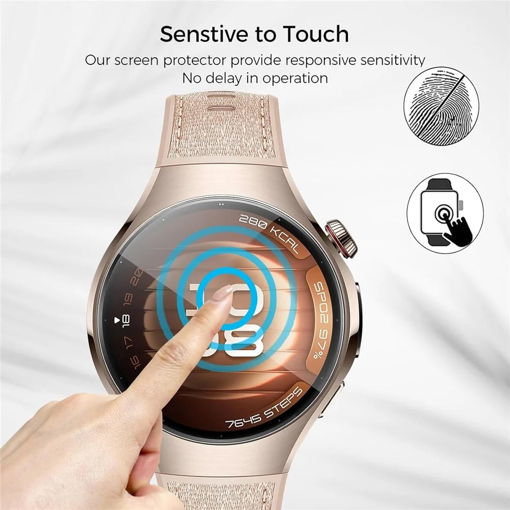 3Pcs For Huawei Watch 5 42mm TPU Watch Screen Protector Anti Scratch HD Clear Hydrogel Film - 4