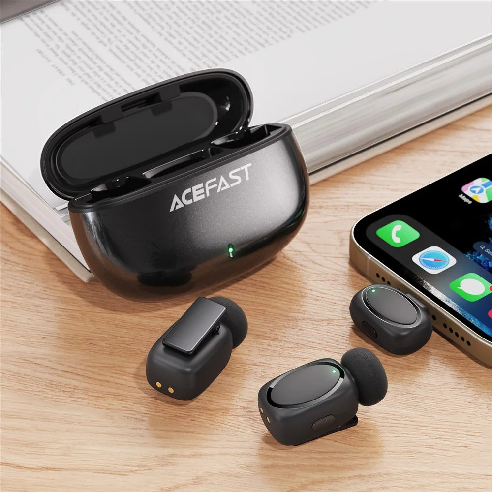 ACEFAST R2 Wireless Lavalier Microphones Omnidirectional Pickup For Recording / Interviews - 3