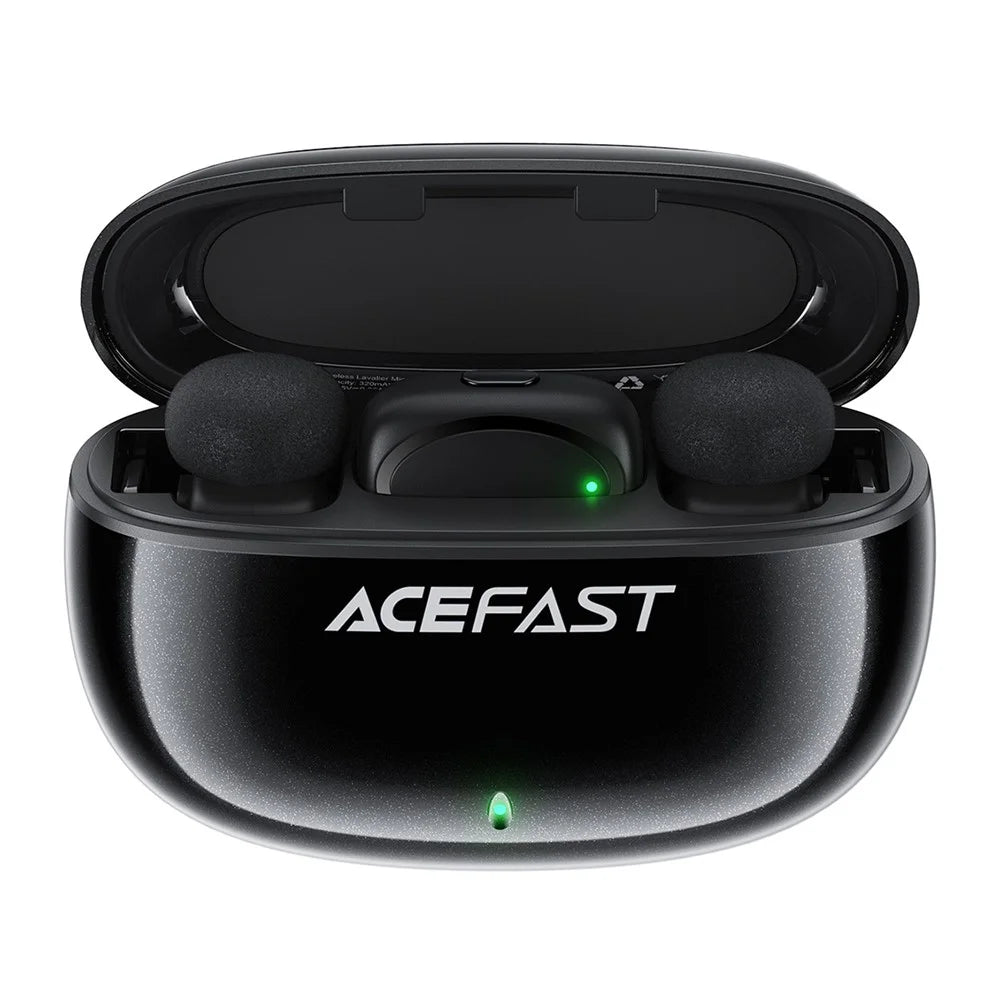 ACEFAST R2 Wireless Lavalier Microphones Omnidirectional Pickup For Recording / Interviews - 4