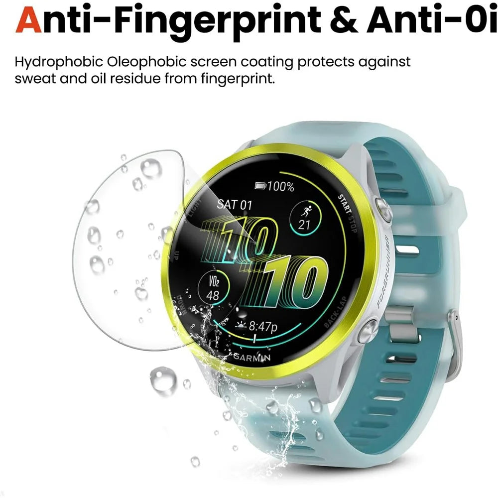 3Pcs For Garmin Forerunner 570 47mm TPU Watch Screen Protector 3D Edge Anti Scratch Hydrogel Film - 5