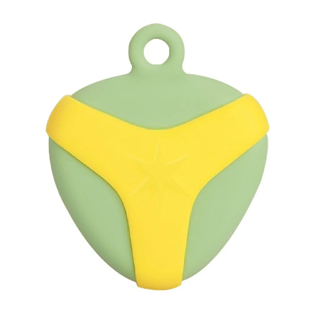 For Huawei Tag Tracker Silicone Case Waterproof Anti Drop Protective Cover with Hanging Buckle - Green / Yellow - 1