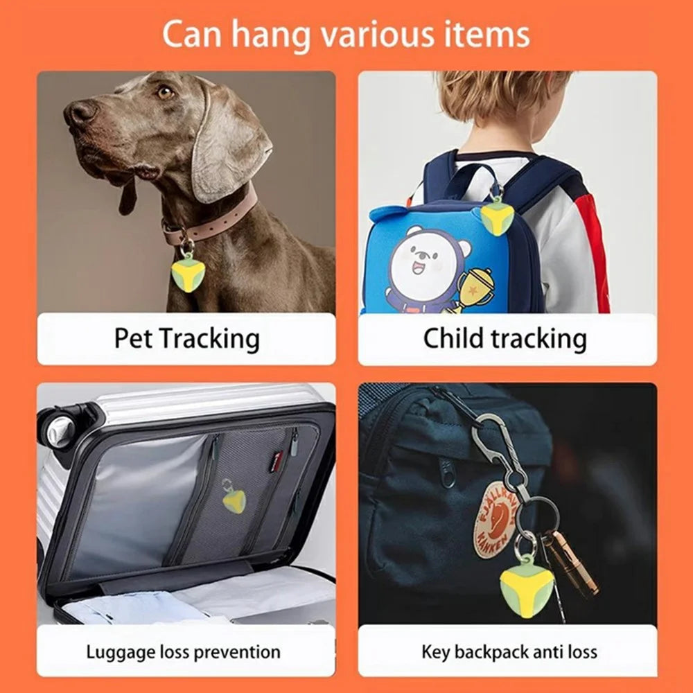 For Huawei Tag Tracker Silicone Case Waterproof Anti Drop Protective Cover with Hanging Buckle - Green / Yellow - 4