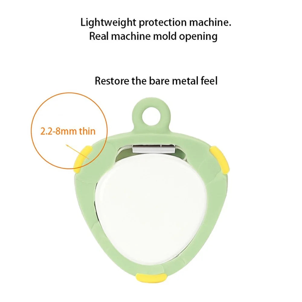 For Huawei Tag Tracker Silicone Case Waterproof Anti Drop Protective Cover with Hanging Buckle - Green / Yellow - 7