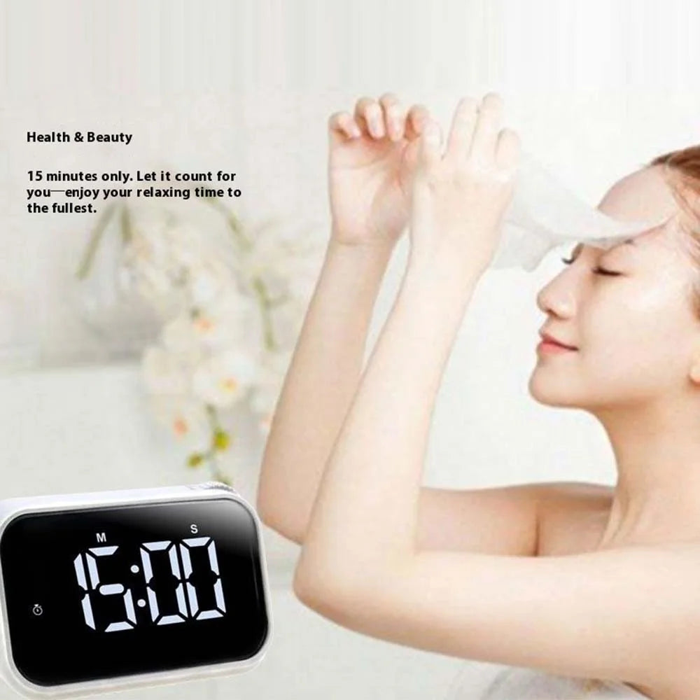 370 Large Screen Digital Clock with Alarm Kitchen Timer Countdown Clock - 6