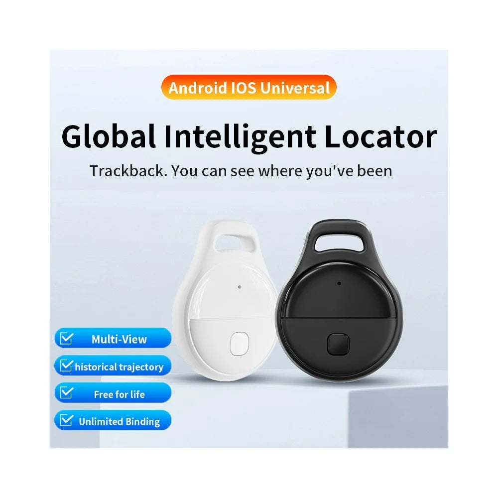 JHX05 IP65 Waterproof Multi User Item Keychain Tracker 7-Day Movement History Finder for iOS Only - Orange - 2
