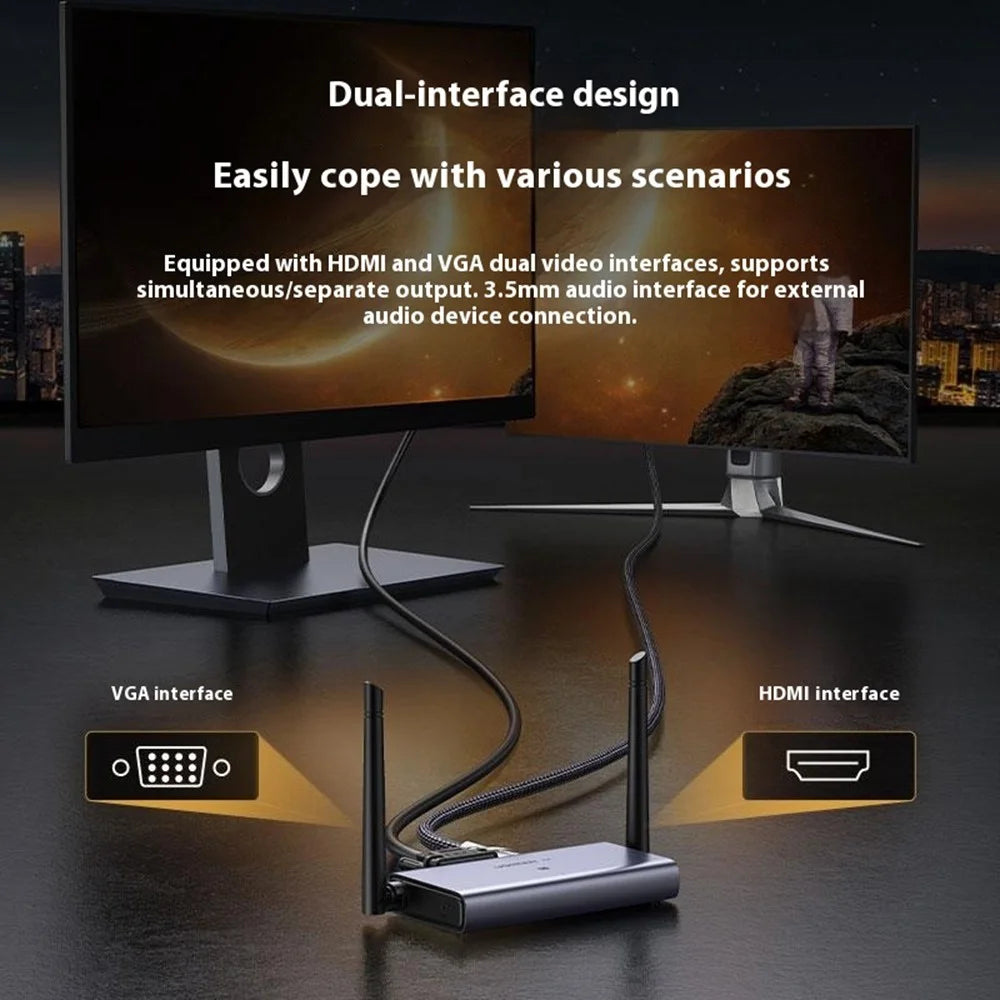UGREEN CM586 90909 Wireless HD Transmitter and Receiver 4K 30Hz / 5G 2.4G HD Extender 164FT / 50M - 5