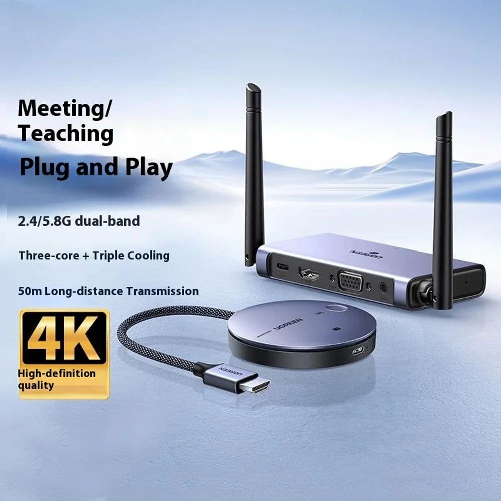 UGREEN CM586 90909 Wireless HD Transmitter and Receiver 4K 30Hz / 5G 2.4G HD Extender 164FT / 50M - 6