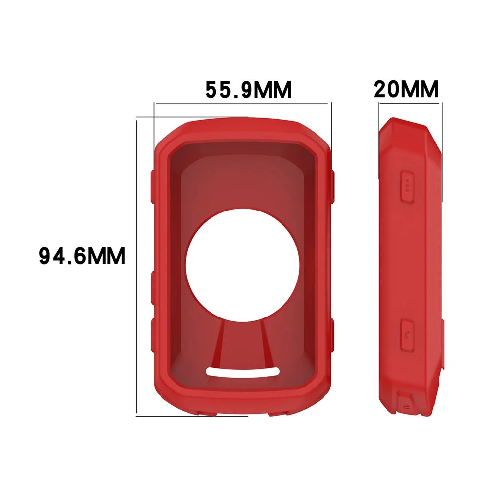For Garmin Edge 850 / 550 Cycling Computer Silicone Case Shockproof Anti Scratch Protective Cover - Red - 7