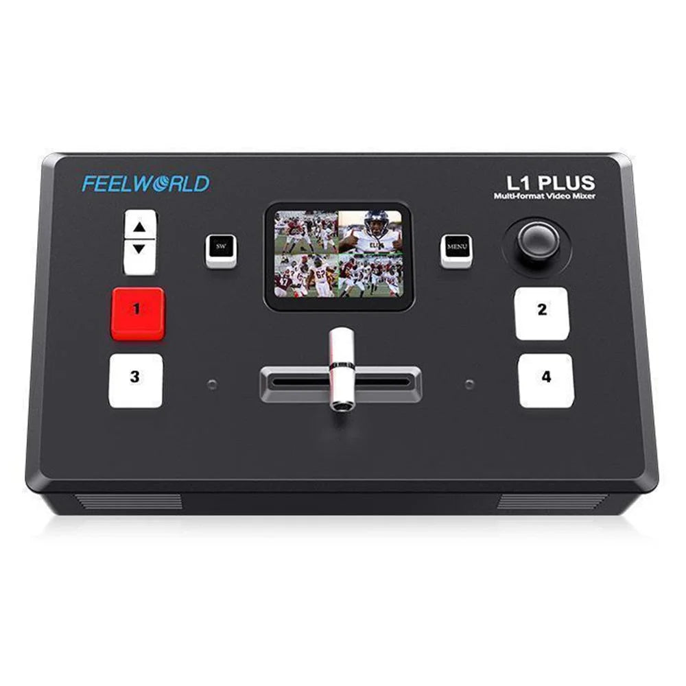 FEELWORLD L1 PLUS Video Switcher / PTZ Control / Chroma Key / Multi-Camera Live Production Mixer for Studio / Broadcasting - US Plug - 2