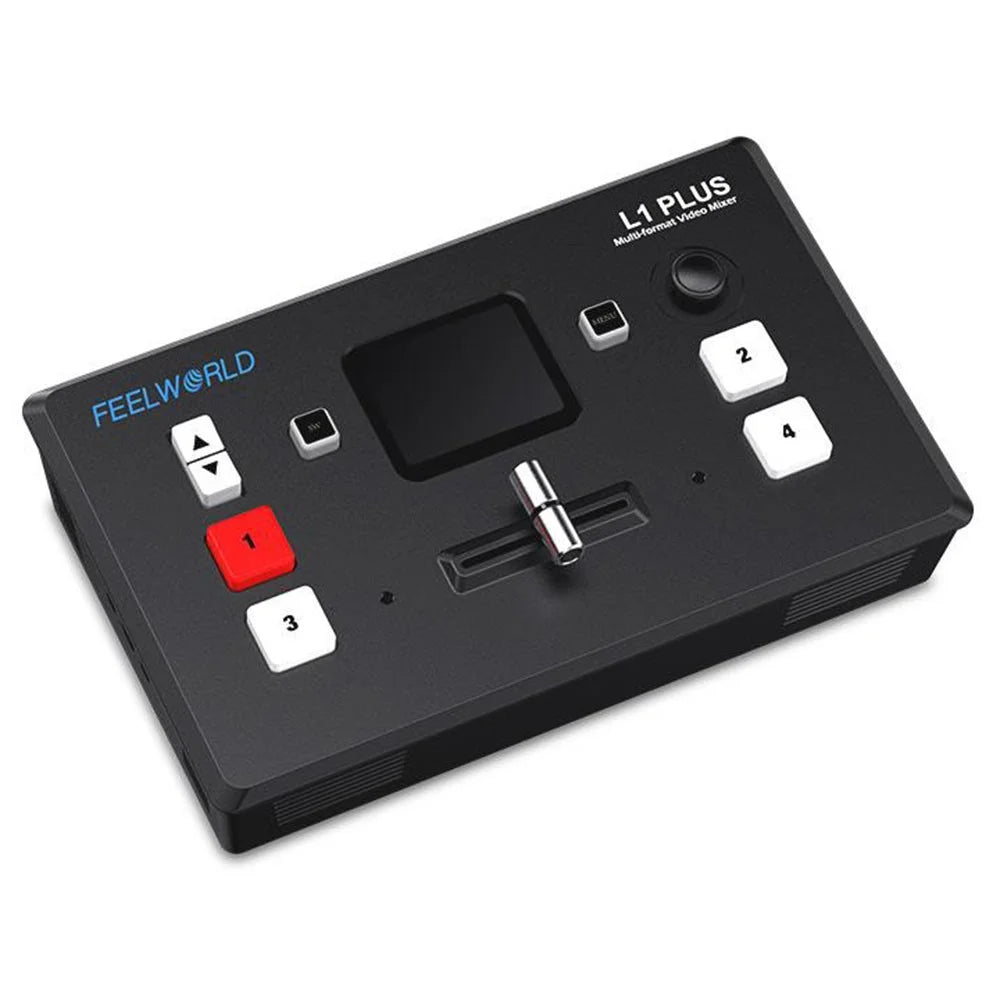FEELWORLD L1 PLUS Video Switcher / PTZ Control / Chroma Key / Multi-Camera Live Production Mixer for Studio / Broadcasting - US Plug - 3