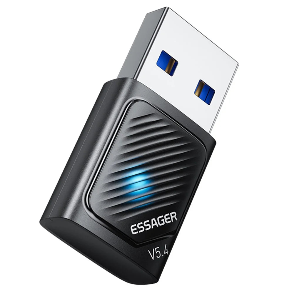 ESSAGER USB Bluetooth-compatible 5.4 Adapter 20m Signal Range Plug and Play Compatible with Windows 8 / 10 / 11 - 3