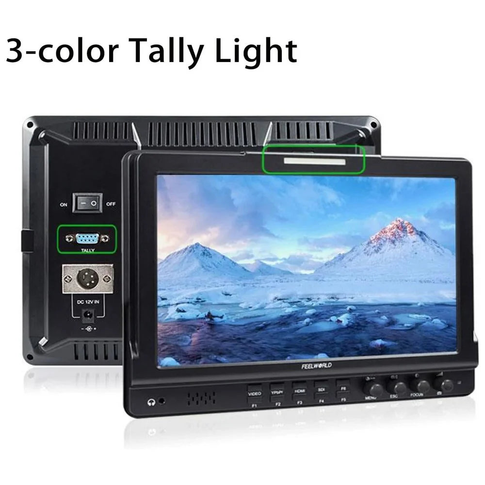FEELWORLD FWFW1018SPV1 10 Inch SDI Camera Field Monitor HD Display 1920x1200 3G-SDI Input / Output - 5