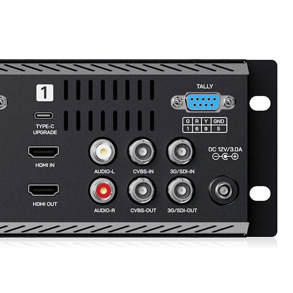 FEELWORLD Q41 4.5 inch 2RU Rack-Mount Broadcast Display 3G-SDI / 4K HD / AV Quad-Screen Broadcast Multi-Viewer - US Plug - 6