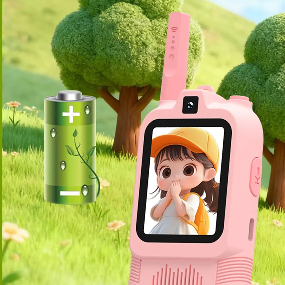 HK200 2.0 Inch Dual Camera Video Walkie Talkie Set for Kids Two-Way Radio Intercom with Photo Capture / Voice Chat - 3