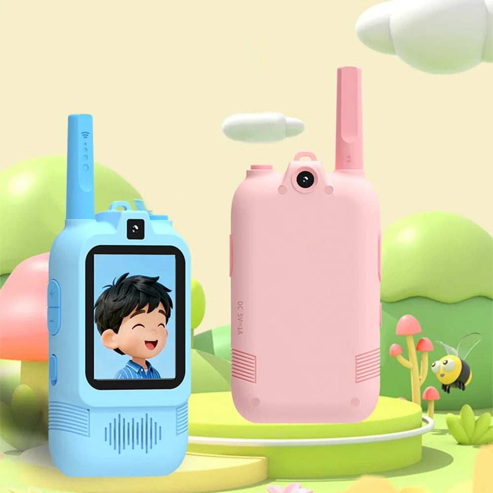 HK200 2.0 Inch Dual Camera Video Walkie Talkie Set for Kids Two-Way Radio Intercom with Photo Capture / Voice Chat - 4