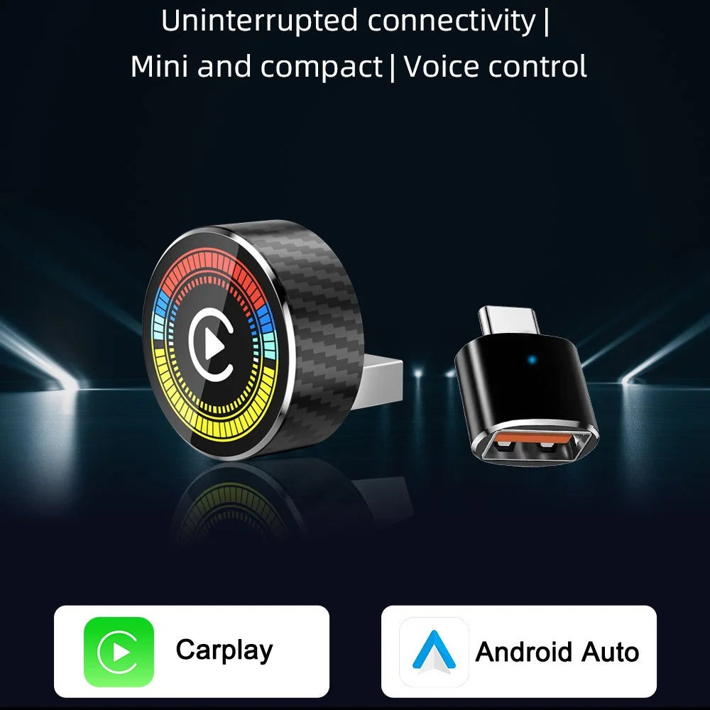 M47 2 in 1 AI Box Wireless Car Adapter for Car Play / Android Auto Upgrade Wired to Wireless Converter - 6