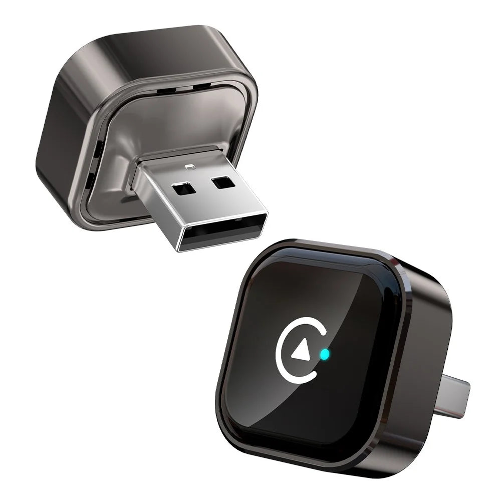M62 2 in 1 AI Box Wireless Car Play Adapter for Built-in Car Play / Android Auto Wired to Wireless Converter - Black - 3