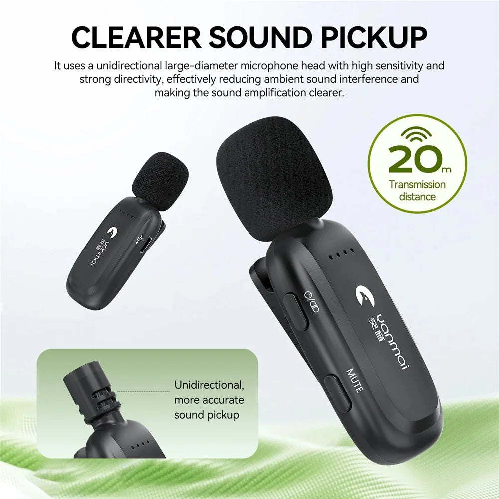 YANMAI K5 2.4G Wireless Bluetooth-compatible Voice Amplifier with Lapel Microphone for Teaching / Training - White - 3