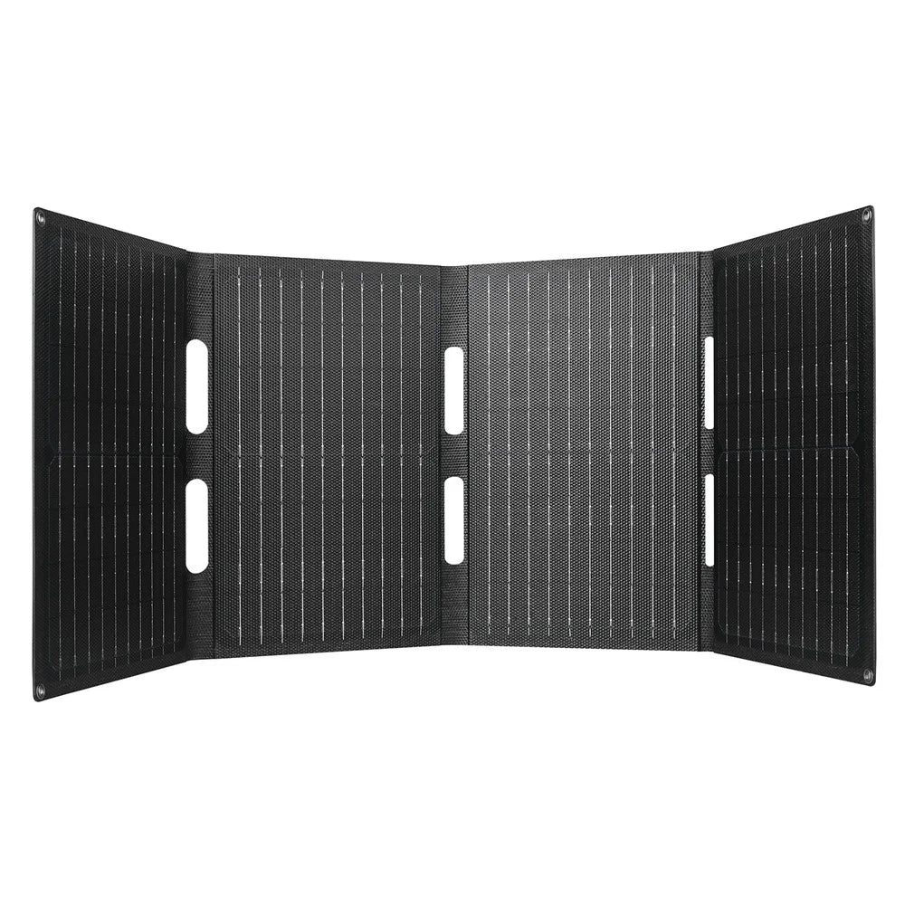 DE-40 40W Solar Charger with Type-C / USB / DC Ports IP65 Waterproof Foldable Monocrystalline Solar Panel - Black - 1