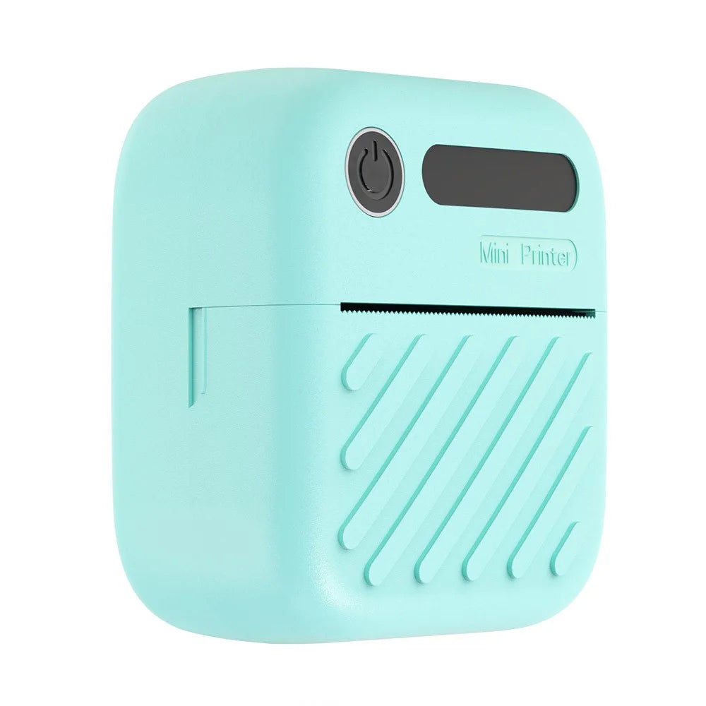 A36 Mini Thermal Printer 200 DPI Portable Bluetooth-compatible Label Printer for Office Study (APP: AumiLabel) - Green - 1