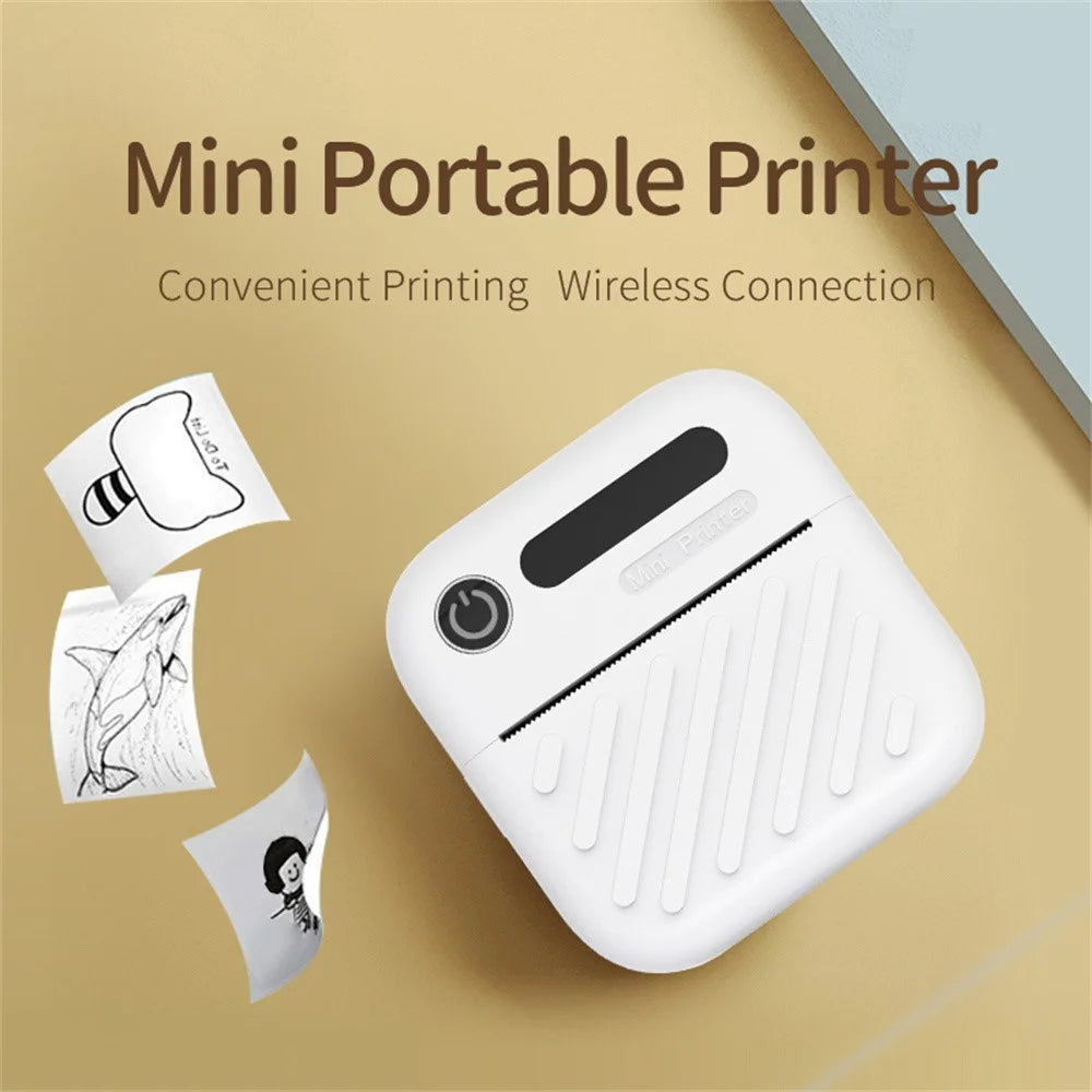A36 Mini Thermal Printer 200 DPI Portable Bluetooth-compatible Label Printer for Office Study (APP: AumiLabel) - Green - 5