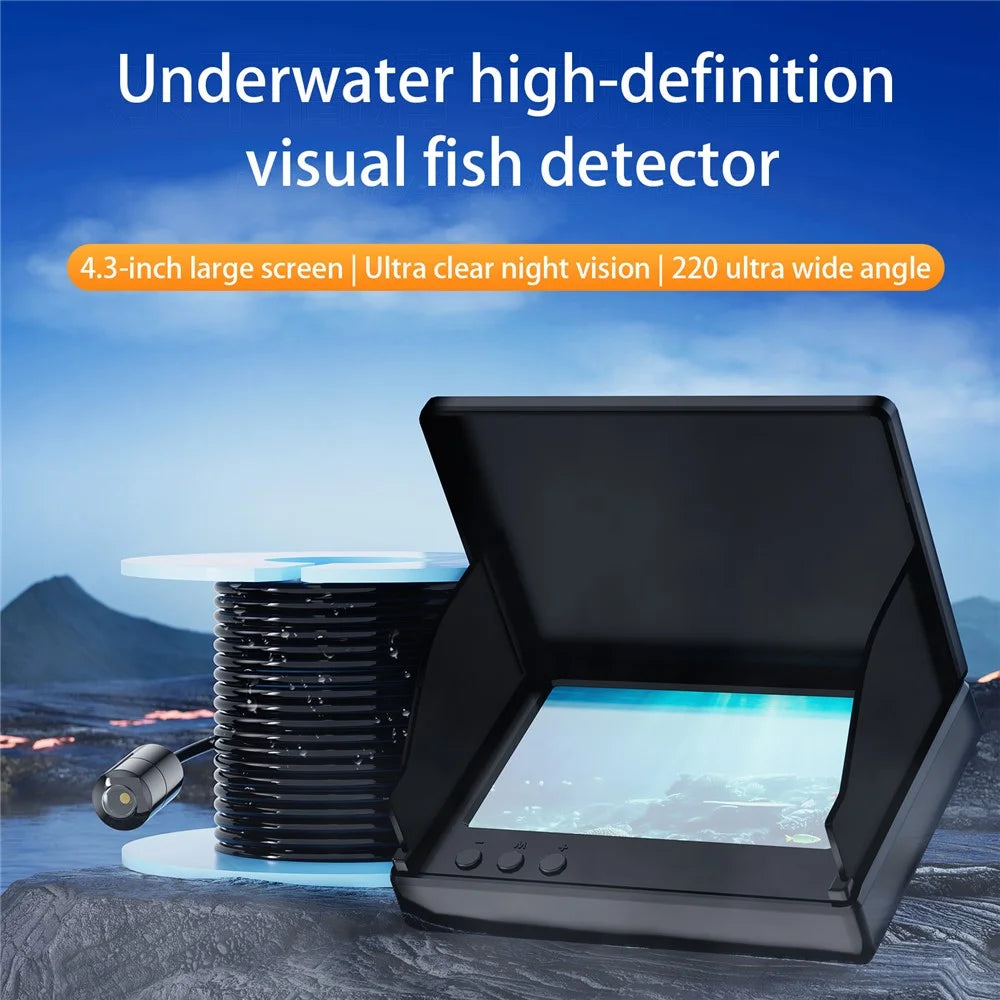 P300 Underwater Fish Finder 4.3 Inch HD Waterproof Fishing Camera with Night Vision / 30m Cable - 2