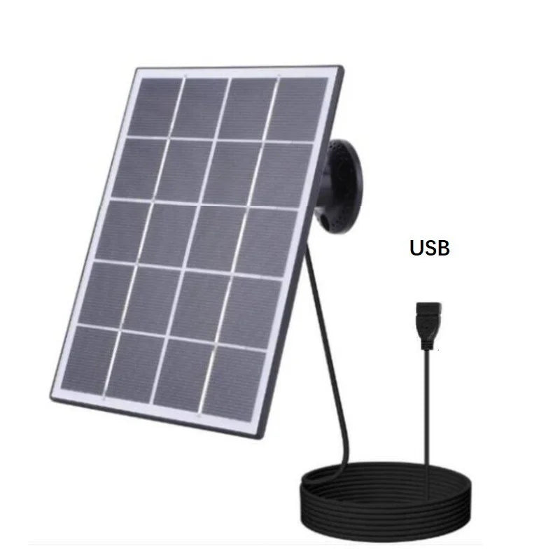 3W 5V Solar Water Pump Fountain 120L/h Outdoor Garden Pool DC Fountain with 9 Spray Nozzles - 3