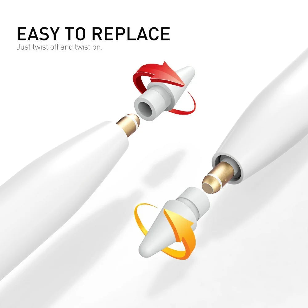 AHASTYLE WG24-P 4Pcs Pencil Tips Replacement for Apple Pencil Pro / (1st Generation) / (USB-C) / (2nd Generation) / (1st Generation) with Storage Box - 4