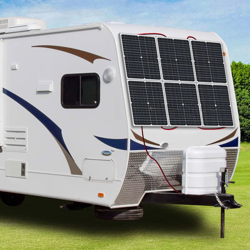 40W Solar Panel Portable Charger 18V Outdoor Power Station Battery Charger for RV Camping Monitoring - Single Panel - 3