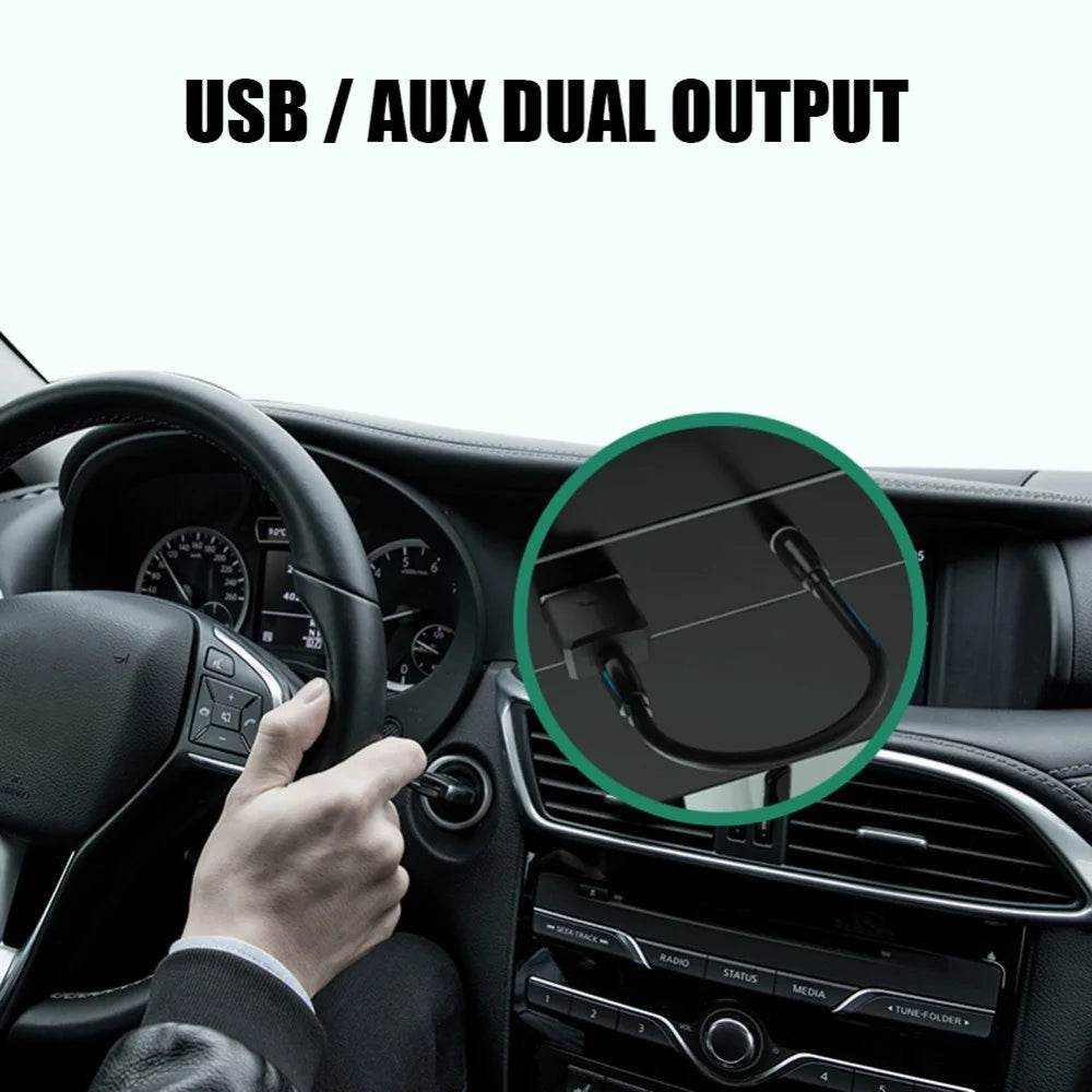 ZF-169S Bluetooth-compatible 5.0 Audio Receiver Transmitter 3.5mm AUX Mini Music Wireless USB Adapter for TV Car PC Headphones - 4