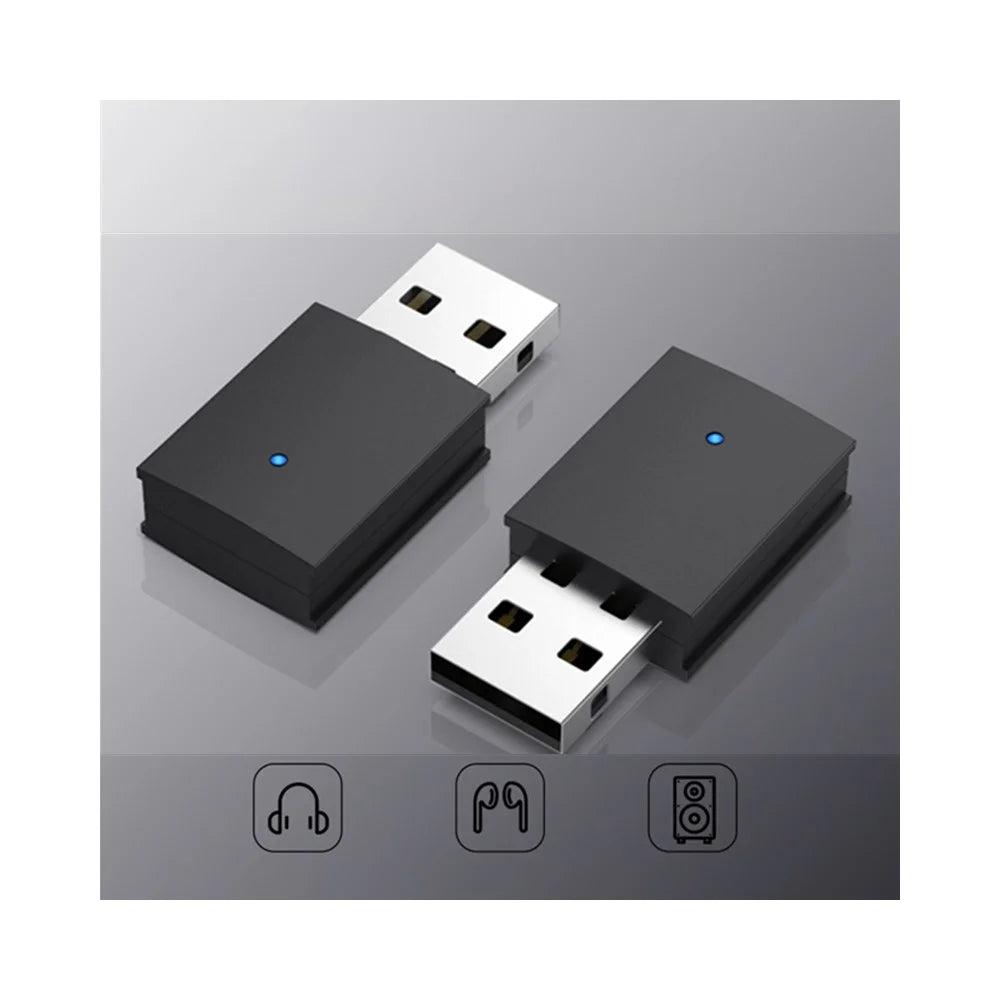 A4 5.0 Bluetooth-compatible Transmitter Desktop Computers USB Bluetooth-compatible Adapter for Bluetooth-compatible Headset Earbuds Speaker - 2