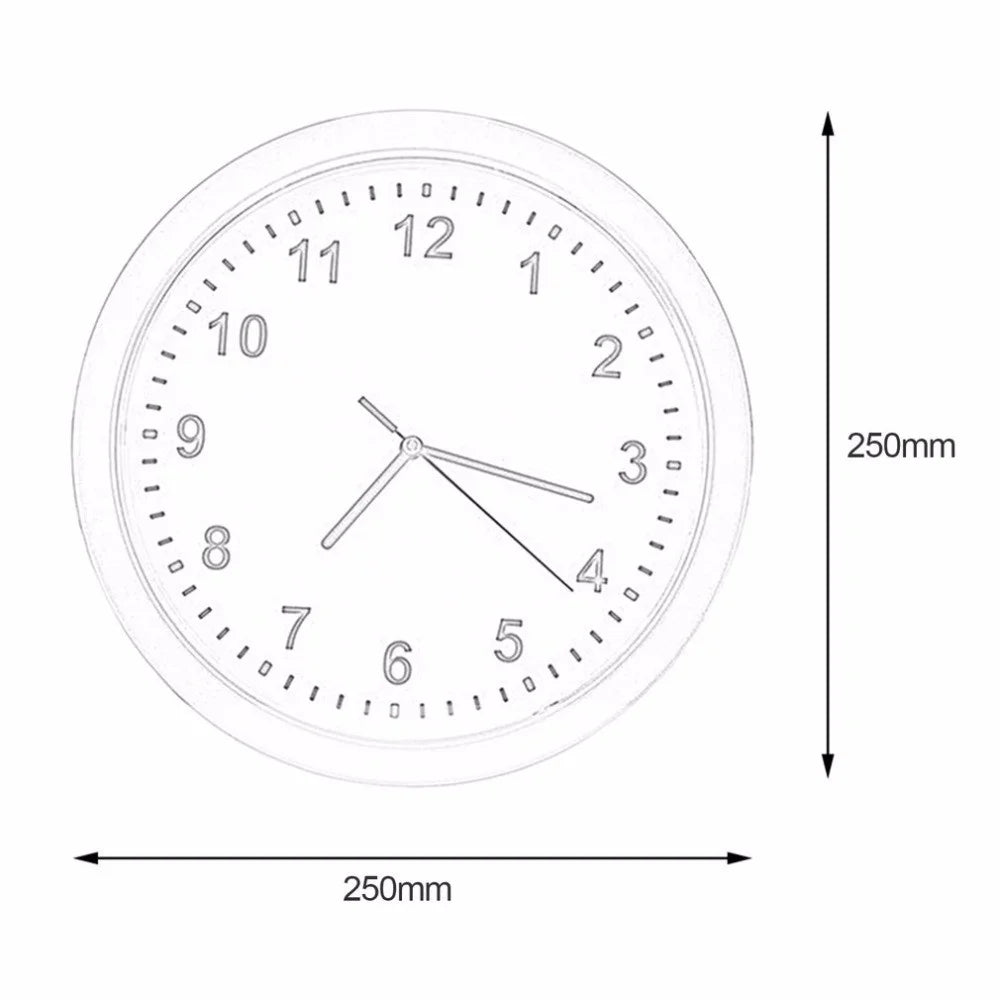 2 in 1 Hidden Safe Box Large Wall Clock Secret Security Case Money Jewellery Container Cash Safe Box for Home Office - 6