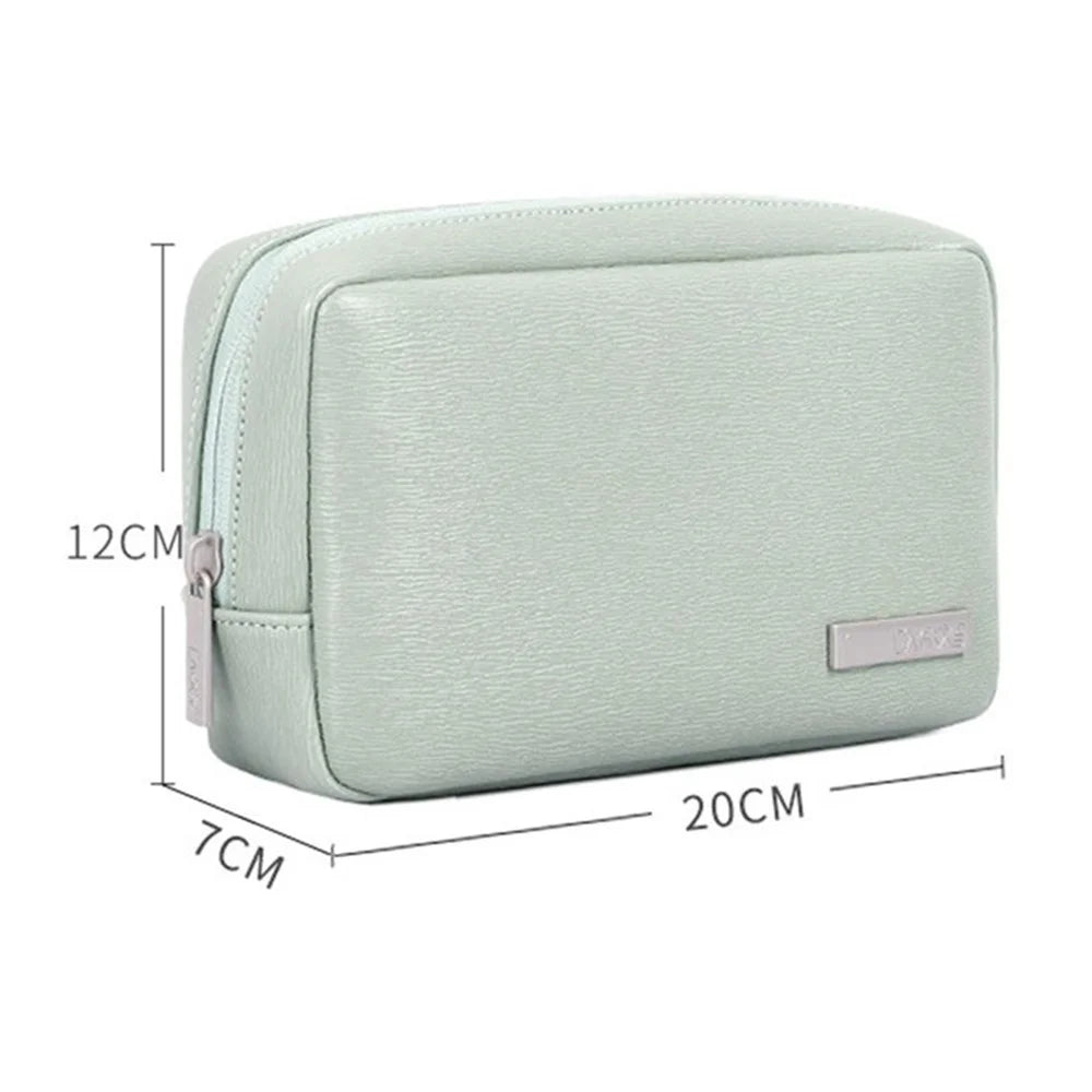 CANVASARTISAN L6-S11 PU Leather Storage Bag Case for Digital Accessories Power Bank Charger Phone Pouch - 5