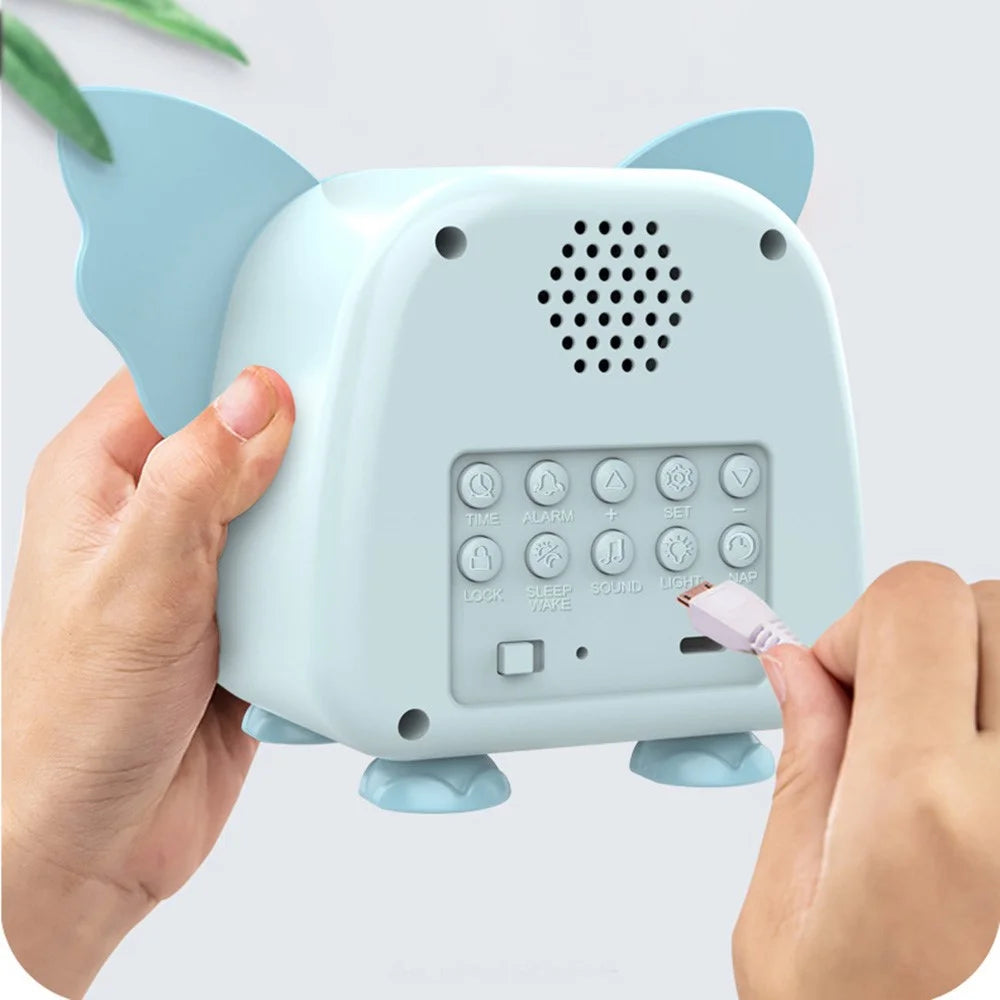 JS2726B Cute Elephant-shaped Alarm Clock Creative Electronic Clock Multifunction Sleep Training Snooze Tool - 3