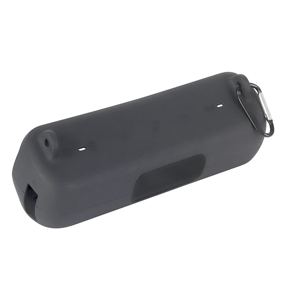 Drop Proof Protective Case for Anker Soundcore Motion+ Soft Silicone Case with Shoulder Strap - Black - 4
