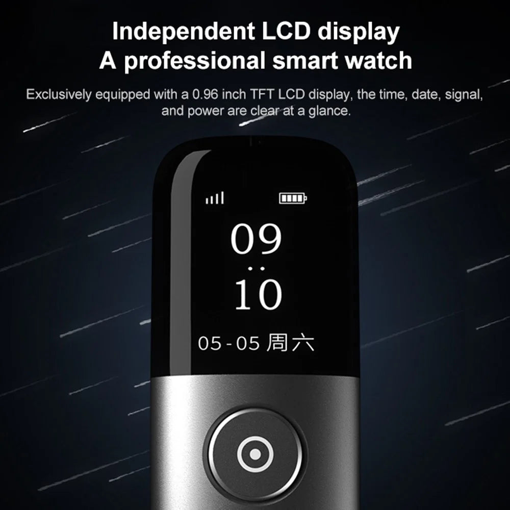 ASING A9 128Mb Multi-function Presenter Remote Clicker for Powerpoint Presentation Pointer Rechargeable Presentation Pointer with LCD Screen for Computer Projector (Smart Version) - Grey - 4